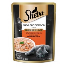 Sheba Pouch Tuna and Salmon 70g, 100525367, cat Wet Food, Sheba, cat Food, catsmart, Food, Wet Food